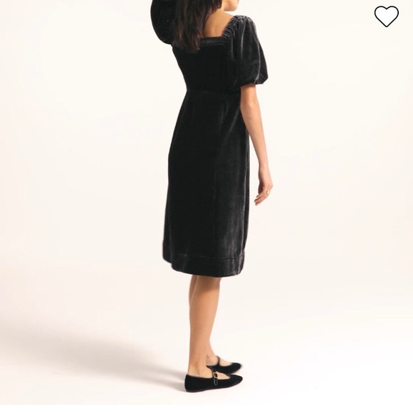 J. Crew Plus size Puff-sleeve velvet dress size 20 - Picture 5 of 7